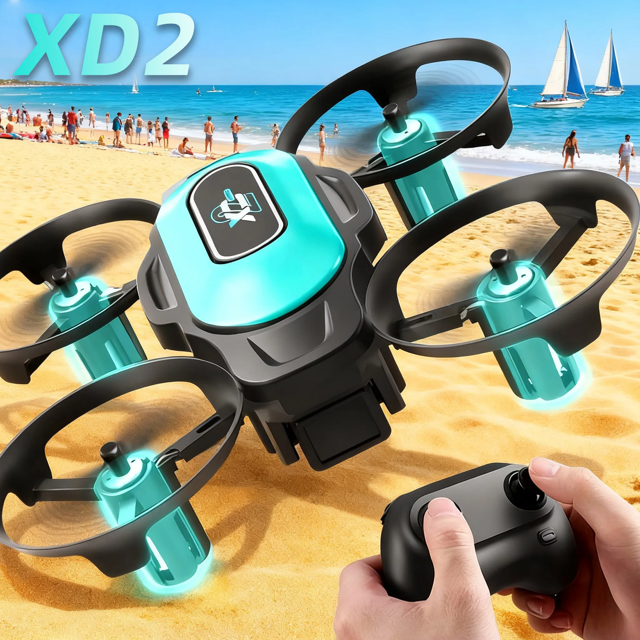Drone Camera Night Vision - XD2 Mini Drone, 360 ° Stuntflips,
