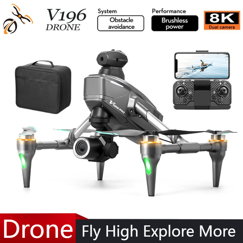 Drone Camera With Gimbal - 2025 V196 Automatische Obstakel vermijden Drone