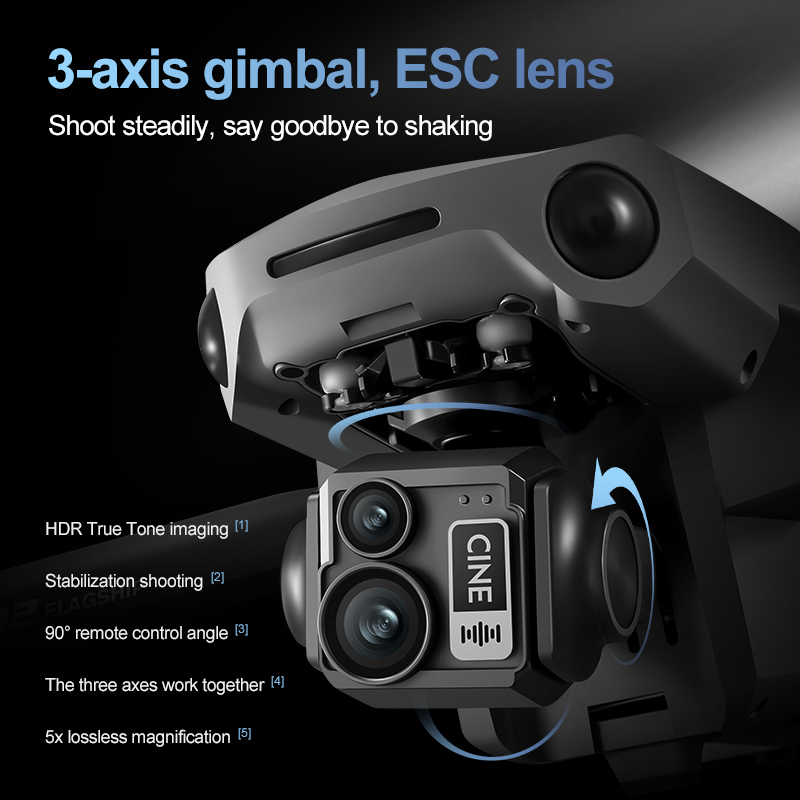 8K 3-assige Gimbal Brushless 7 - Drone Camera Night Vision recensie en prijs