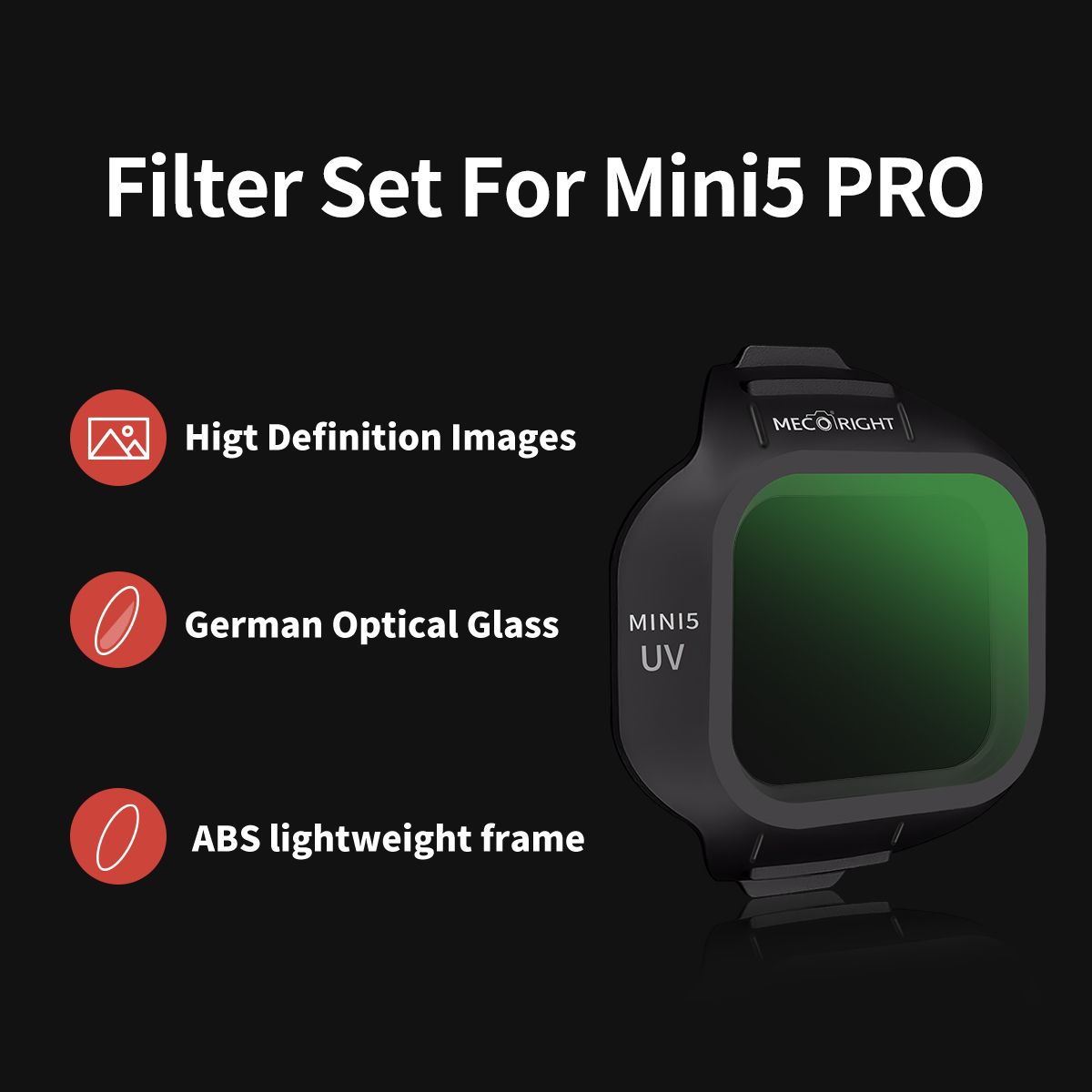 Mecoright Toepasbare DJI Mini5 - Drone Camera Filter recensie en prijs